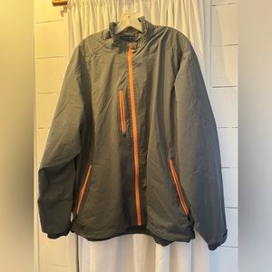 Peter Millar Men's Gray Element 4 Water Resistant Golf Jacket Full Zip Size XL